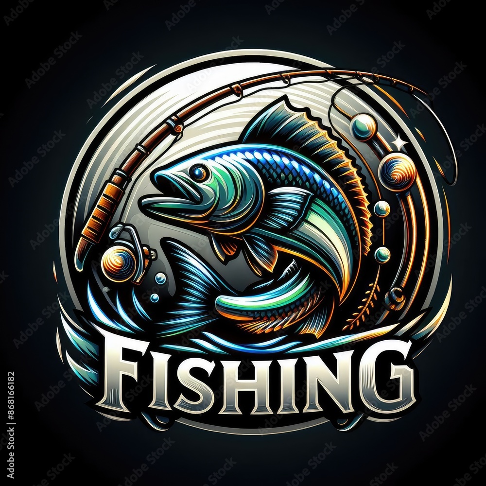 3d design of fishing realistic 3d design of fishing realistic
