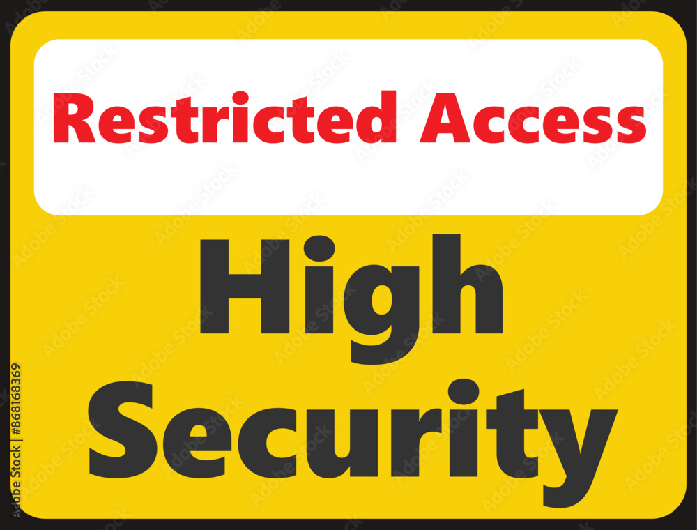 Fototapeta premium STOP Authorized Vehicles Only safety signage in vector illustration