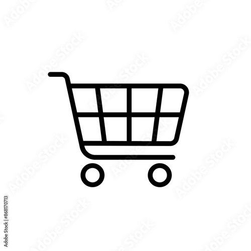 Shopping cart icon. Store symbol. Shop basket vector illustration. Supermarket sign. Buy web button.