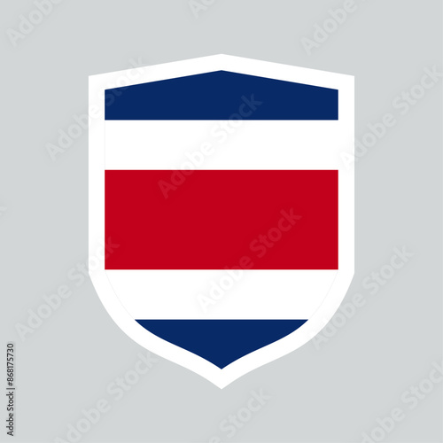 Costa Rica Flag Shield Shape Frame Free Download Costa Rica Flag Shield Shape Frame - GFXLoad