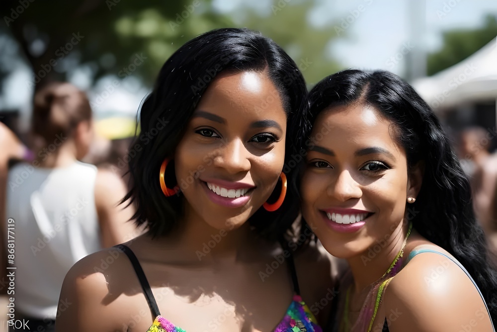 beautiful black, african american, women friends, attending an outdoor music rave festival, smiling, Joyful, Lively, Fun, Dance, Party, Energetic, Colorful, Vibrant, Happy, Excited, Together, party beautiful black, african american, women friends, attending an outdoor music rave festival, smiling, Joyful, Lively, Fun, Dance, Party, Energetic, Colorful, Vibrant, Happy, Excited, Together, party