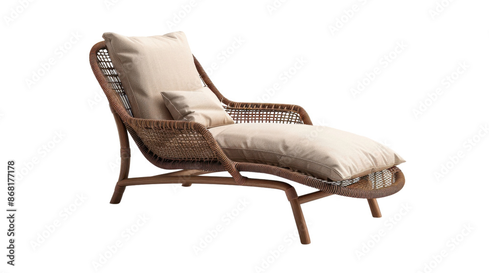 Outdoor Lounge Chair on transparent background Outdoor Lounge Chair on transparent background
