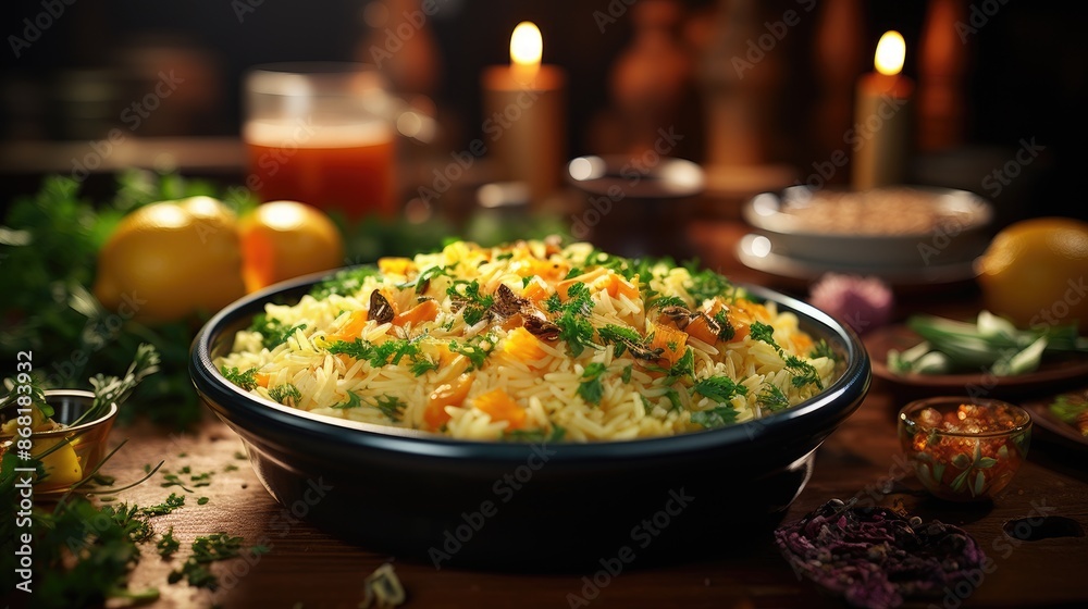 chicken with rice and vegetables HD 8K wallpaper Stock Photographic image chicken with rice and vegetables HD 8K wallpaper Stock Photographic image