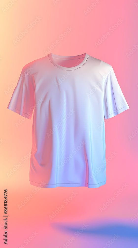 3D rendering of a white t-shirt 3D rendering of a white t-shirt
