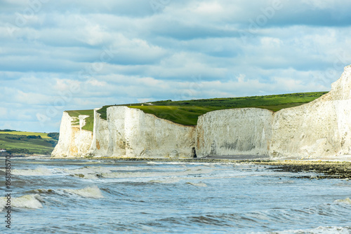 Unterwegs an der Südküste von England zwischen Beachy Head und Birling Gap bei Eastbourne - Sussex - Vereinigtes Königreich photo