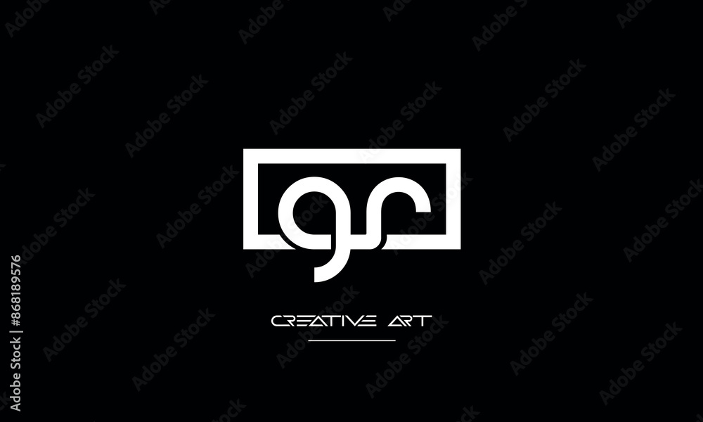 GR, RG, G, R abstract letters logo monogram GR, RG, G, R abstract letters logo monogram