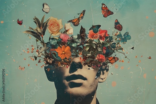 retro surrealism abstract collage. weirdcore aesthetic concept. 90s, 00s, Y2K. oddcore, strange style.