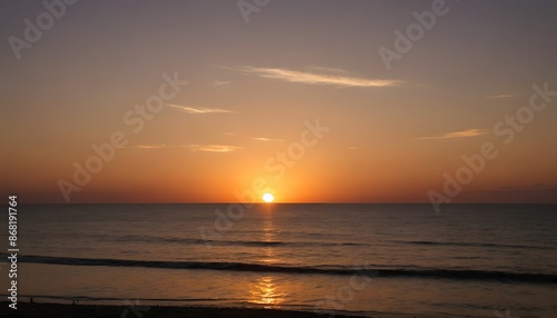 Sunset over the Ocean
