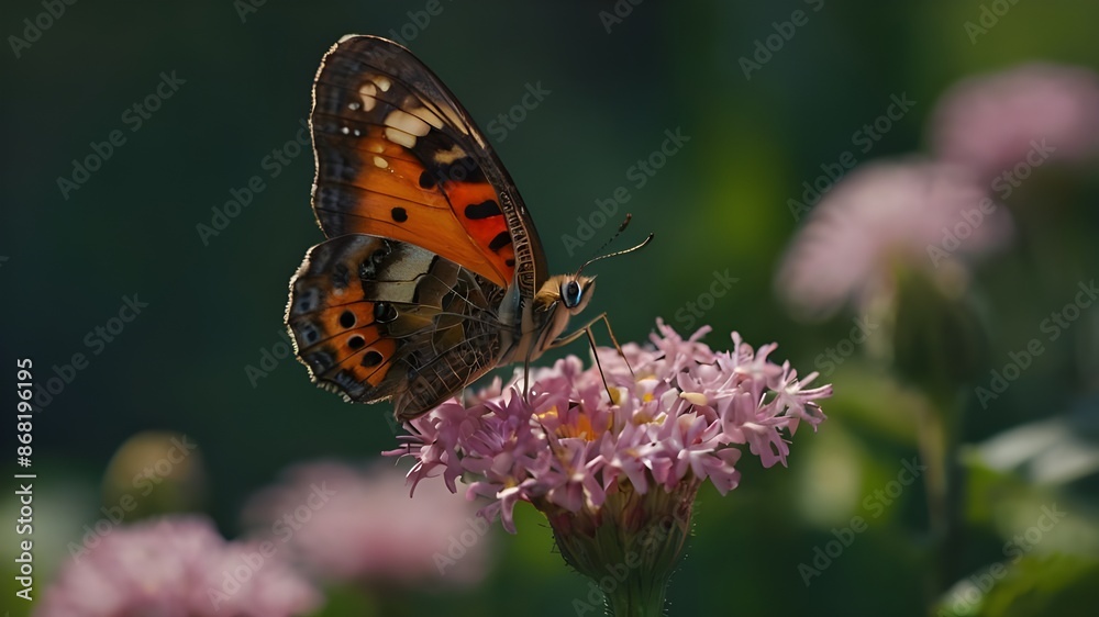 Obraz premium butterfly on flower