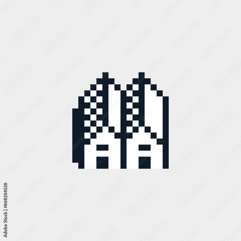 Town, house icon pixel art style wooden village, isolated on white, vector graphic illustration. Design for stickers, logo, web and mobile app. Town, house icon pixel art style wooden village, isolated on white, vector graphic illustration. Design for stickers, logo, web and mobile app.
