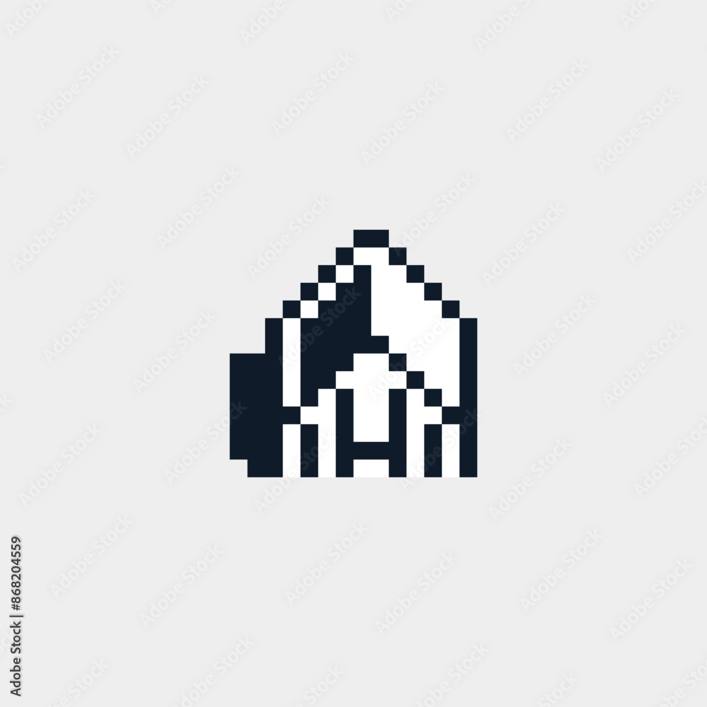 Town, house icon pixel art style wooden village, home isolated on white, vector graphic illustration. Design for stickers, logo, web and mobile app. Town, house icon pixel art style wooden village, home isolated on white, vector graphic illustration. Design for stickers, logo, web and mobile app.