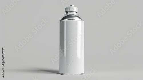 High-resolution mockup of a white spray paint can, capturing every detail of its design