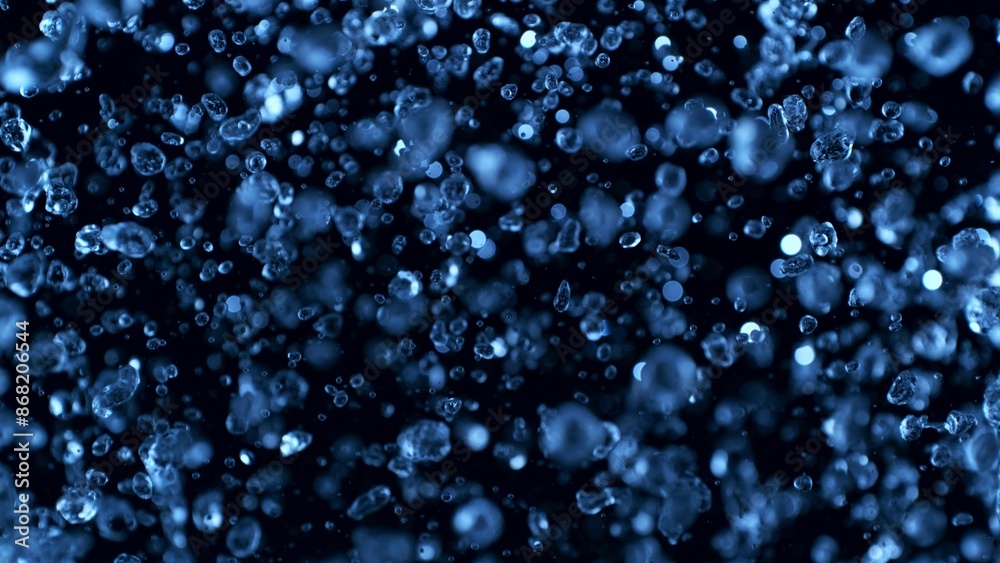 Abstract Water Splashes Isolated on Black Background. Abstract Water Splashes Isolated on Black Background.