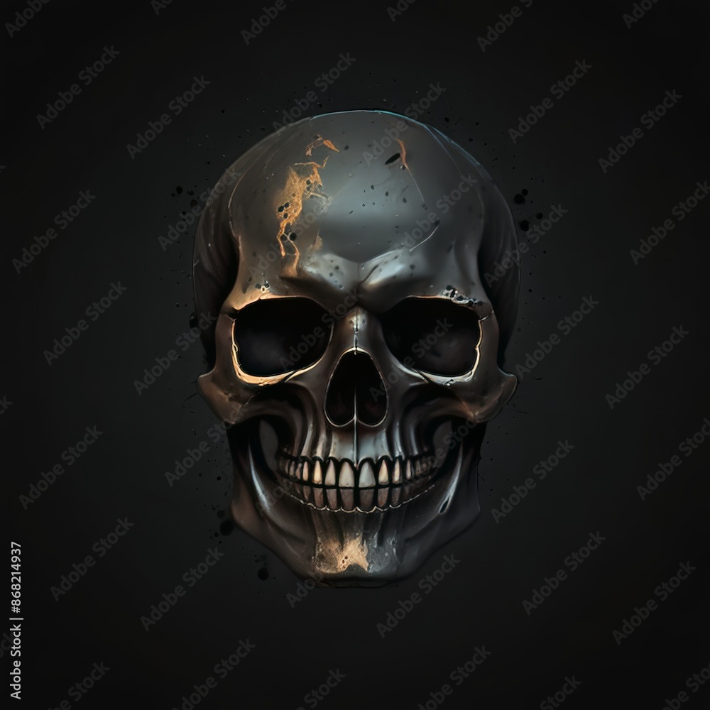a skull with a skull on it that says the word skull a skull with a skull on it that says the word skull