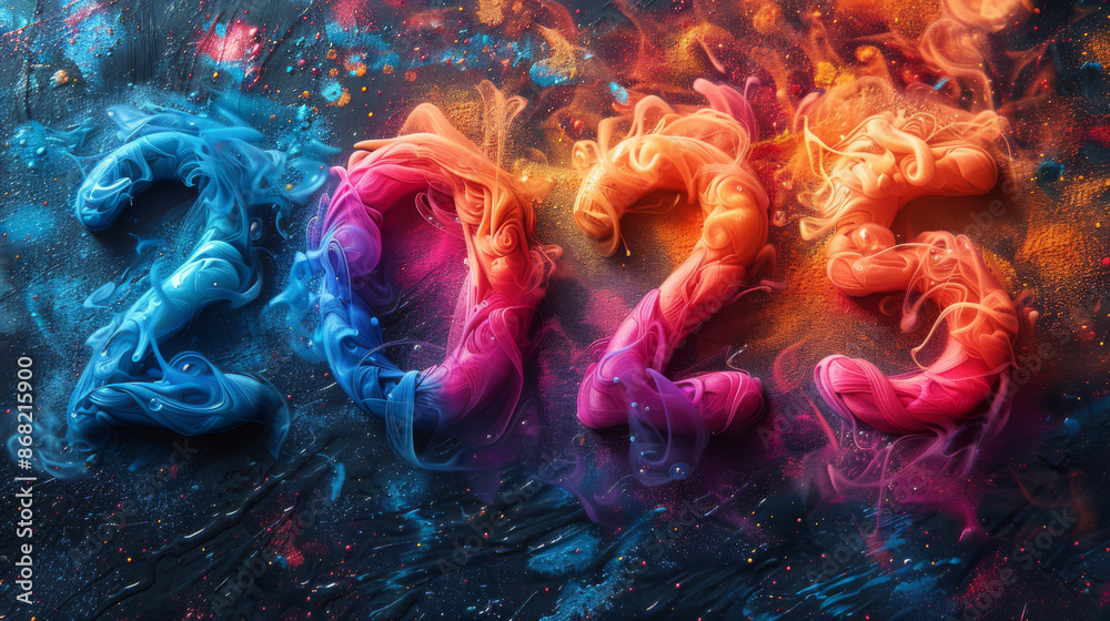 2025 Colorful New Year Celebration