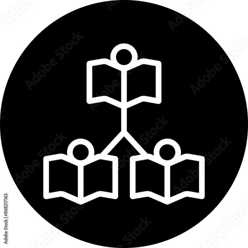 PeertoPeer Learning Vector Line White Circle Black