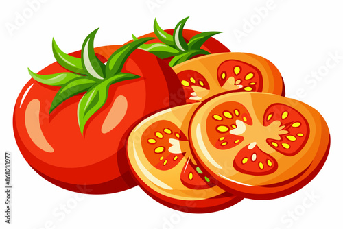 Fresh tomatoes vegetables isolated icon vector design