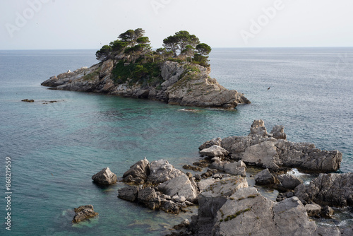 Nature reserve, Islet Katic, Petrovac, Montenegro photo