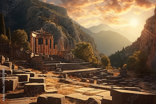 The Oracle of Delphi, where seers communicate with gods from distant realms.