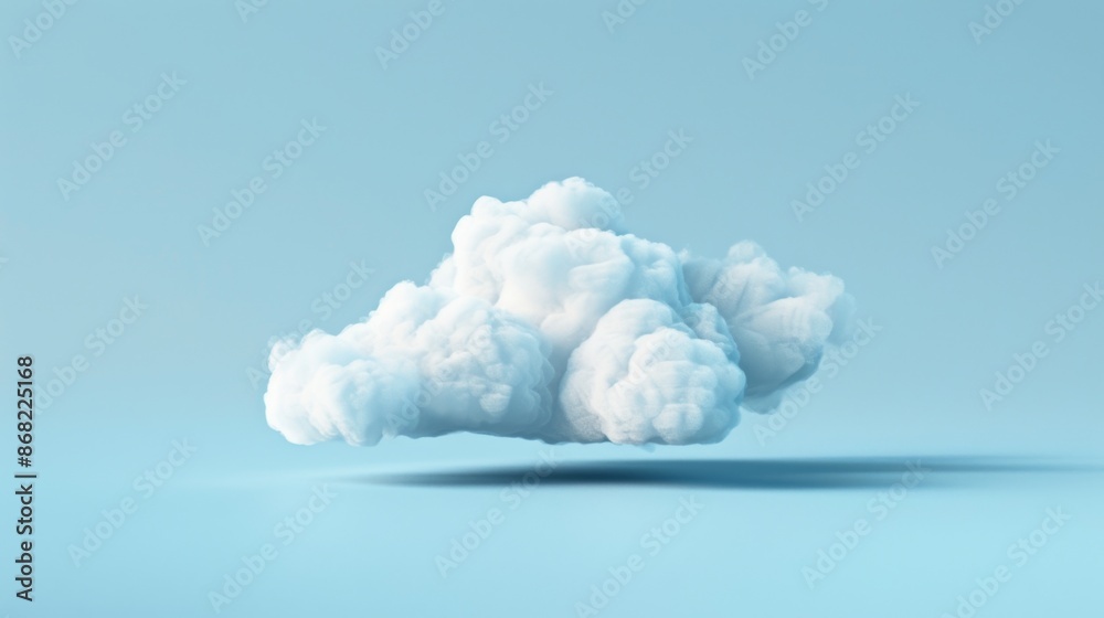 White fluffy cloud on a blue background. White fluffy cloud on a blue background.