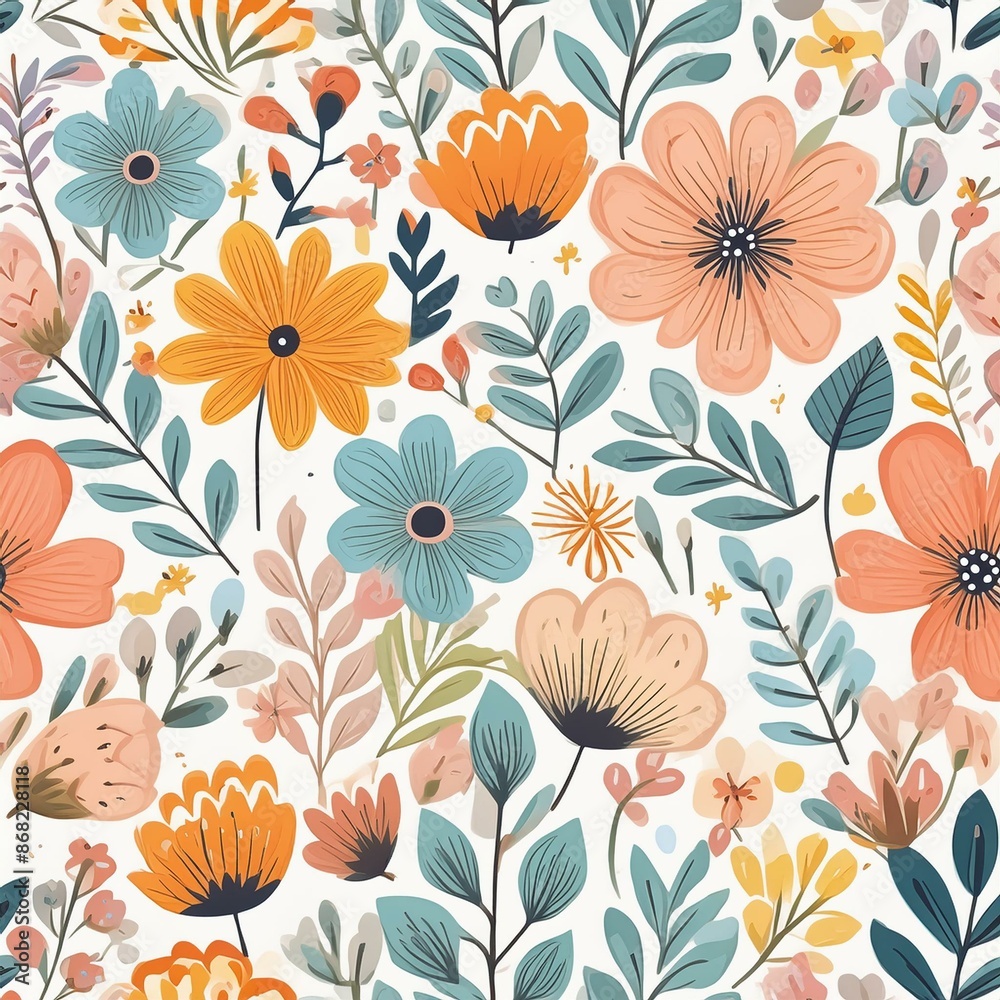 seamless floral background seamless floral background
