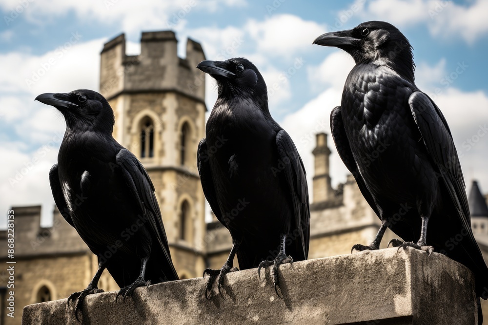custom made wallpaper toronto digitalThe Tower of London's Ravens, with the power to see into the future.