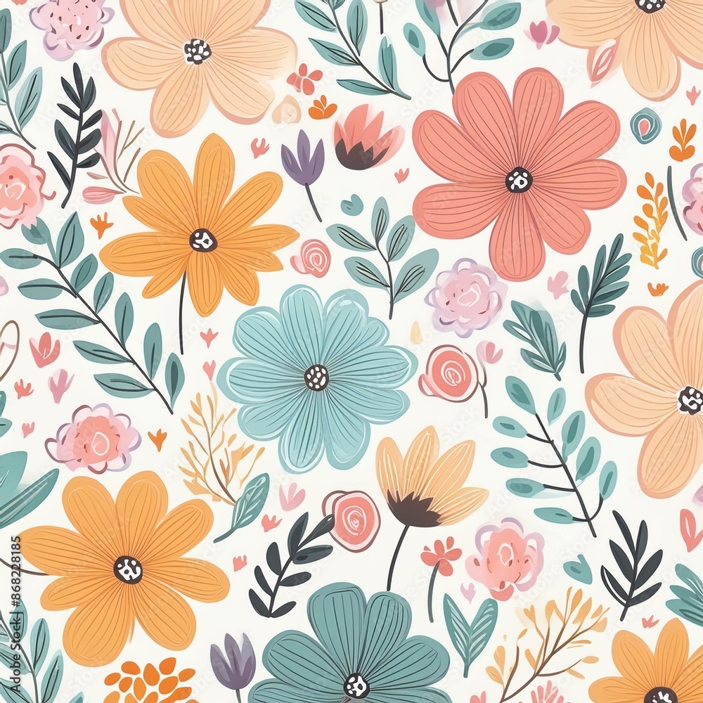 seamless floral background seamless floral background