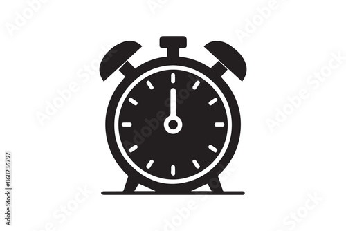 timer clock stopwatch vector isolated on white background