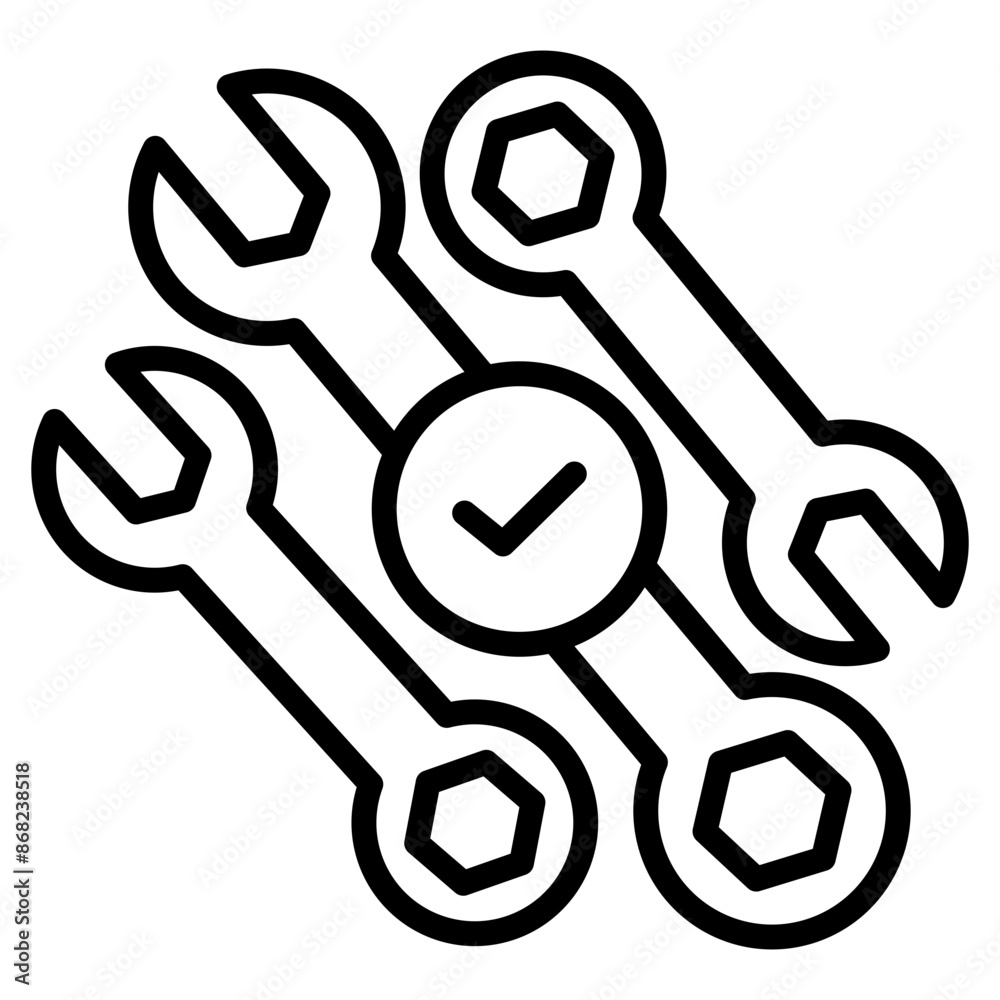 Wrench Check Icon Wrench Check Icon