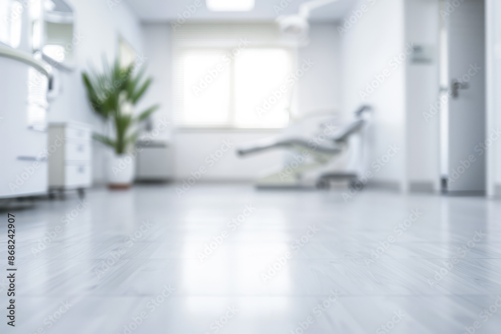 Fototapeta premium Blurred background image of clinic with defocus effect. Blur background image concept image for health advertising.