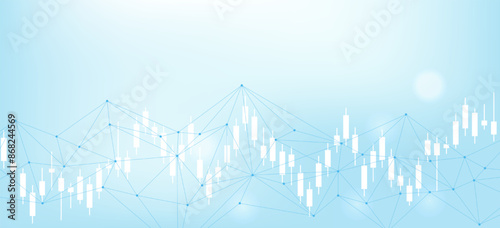Finance and money technology background concept of business prosperity and asset management . Creative graphic economy and financial growth. Vector illustration