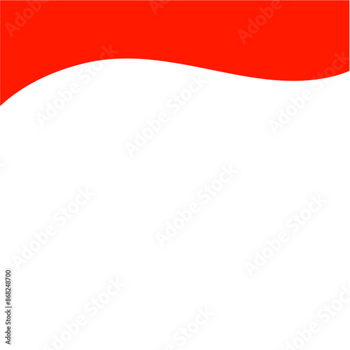 Free Download Red Banner Top Divider. Separator For Banners, Apps, Posters. Isolated Vector Illustration - GFXLoad