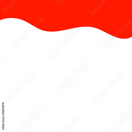 Free Download Red Banner Top Divider. Separator For Banners, Apps, Posters. Isolated Vector Illustration - GFXLoad