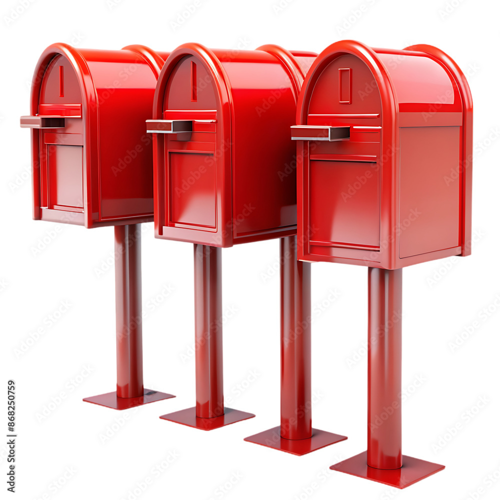 post boxes on transparent background post boxes on transparent background