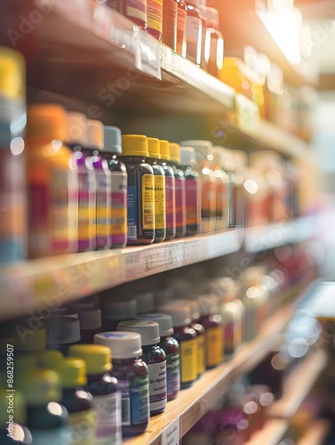 Vibrant Wellness Sanctuary Diverse Selection of Premium Nutritional Supplements