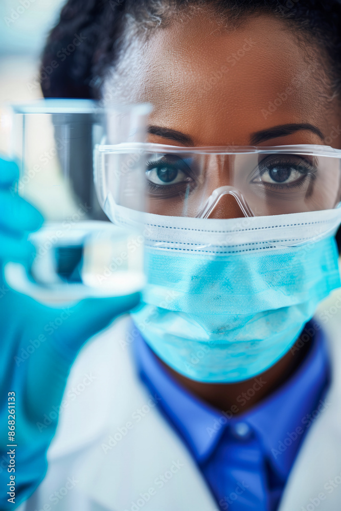 Female attractive doctor with face mask Female attractive doctor with face mask
