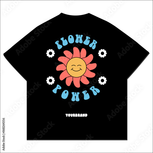 Positive Thinking and Flowers Vintage Graphics for Streetwear