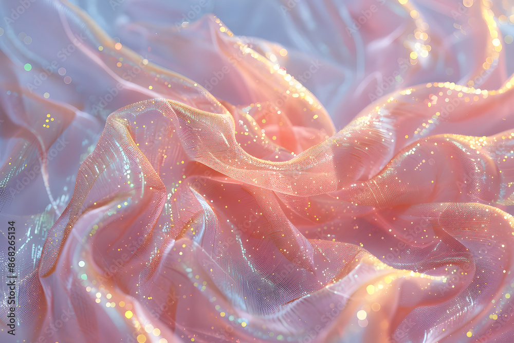 Abstract pink background with glitter and waves Abstract pink background with glitter and waves