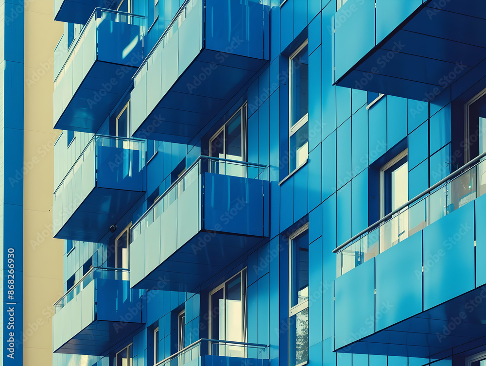 Obraz premium New luxury residential buildings, stylish office building, Premium Apartments and flat building, City building