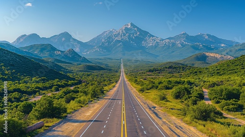 Scenic Pan-American Highway Journey Through North and South America in Spring