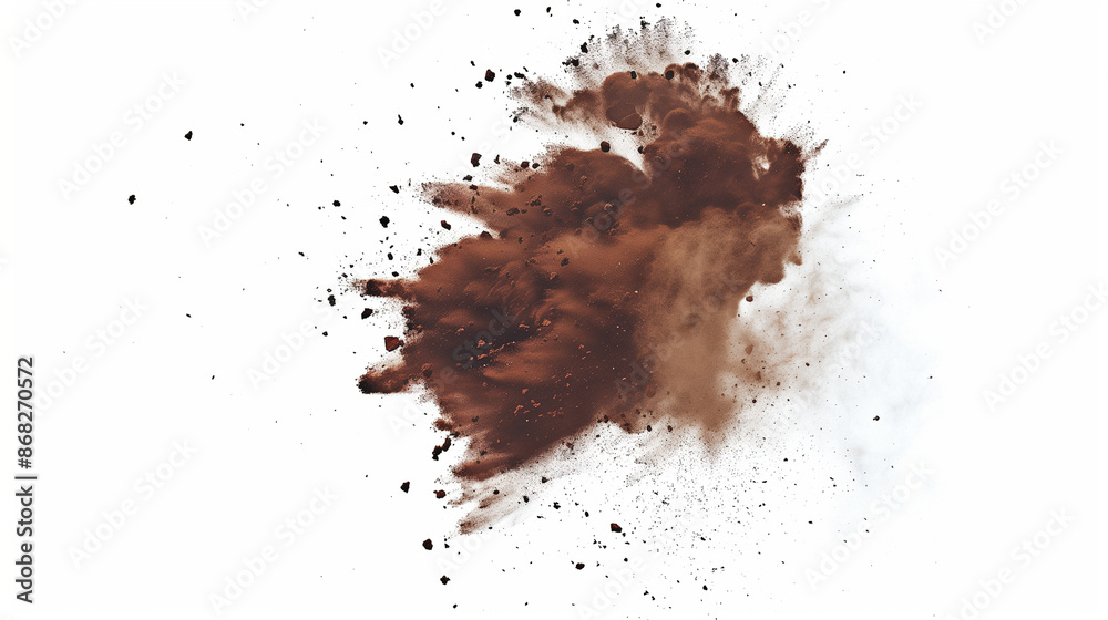 A powerful Pouder explosion of chocolate pouder A powerful Pouder explosion of chocolate pouder