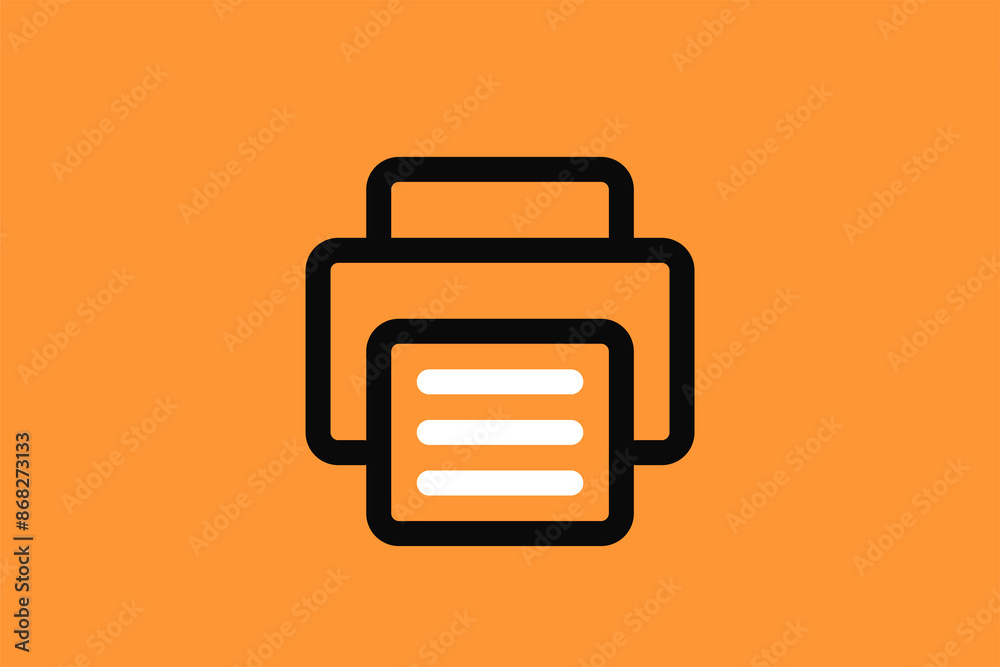 print illustration in flat style design. Vector illustration and icon. print illustration in flat style design. Vector illustration and icon.
