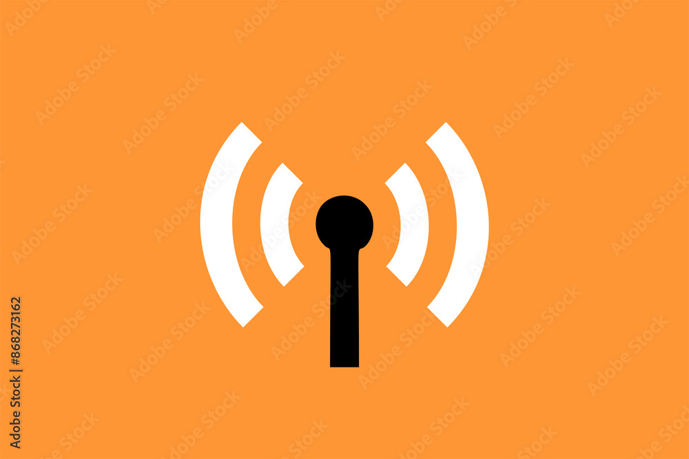 transmission technology illustration in flat style design. Vector illustration and icon. transmission technology illustration in flat style design. Vector illustration and icon.