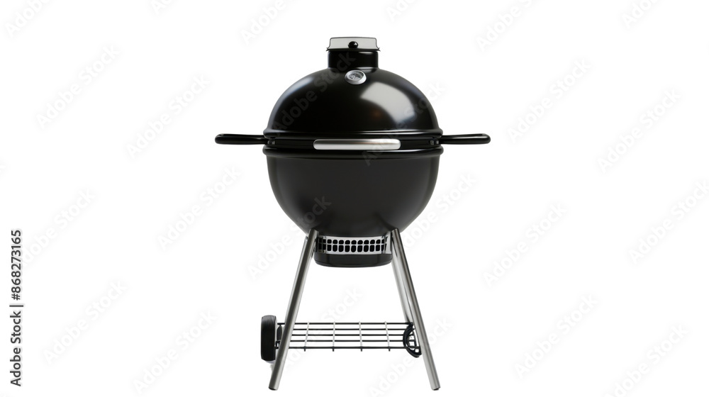 Barbecue grill with cover on transparent background Barbecue grill with cover on transparent background