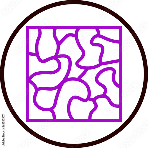 0259-Camouflage Vector  Line Purple Circle Black