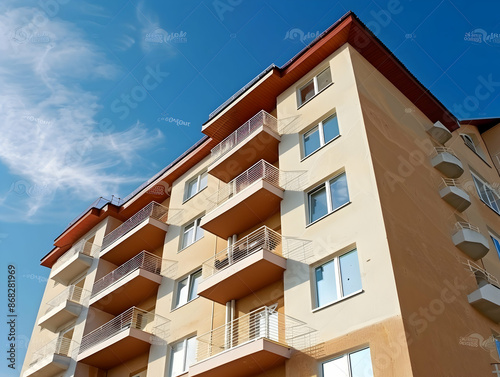 New luxury residential buildings, stylish office building, Premium Apartments and flat building, City building
