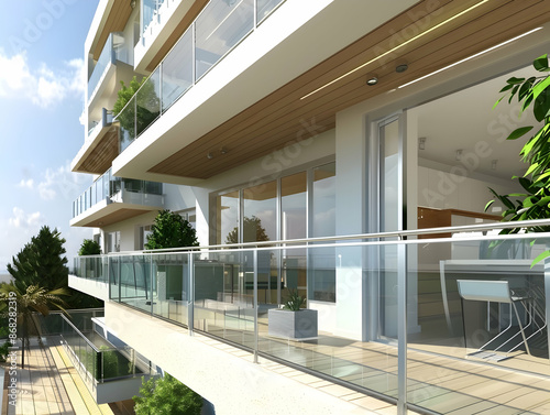 New luxury residential buildings, stylish office building, Premium Apartments and flat building, City building