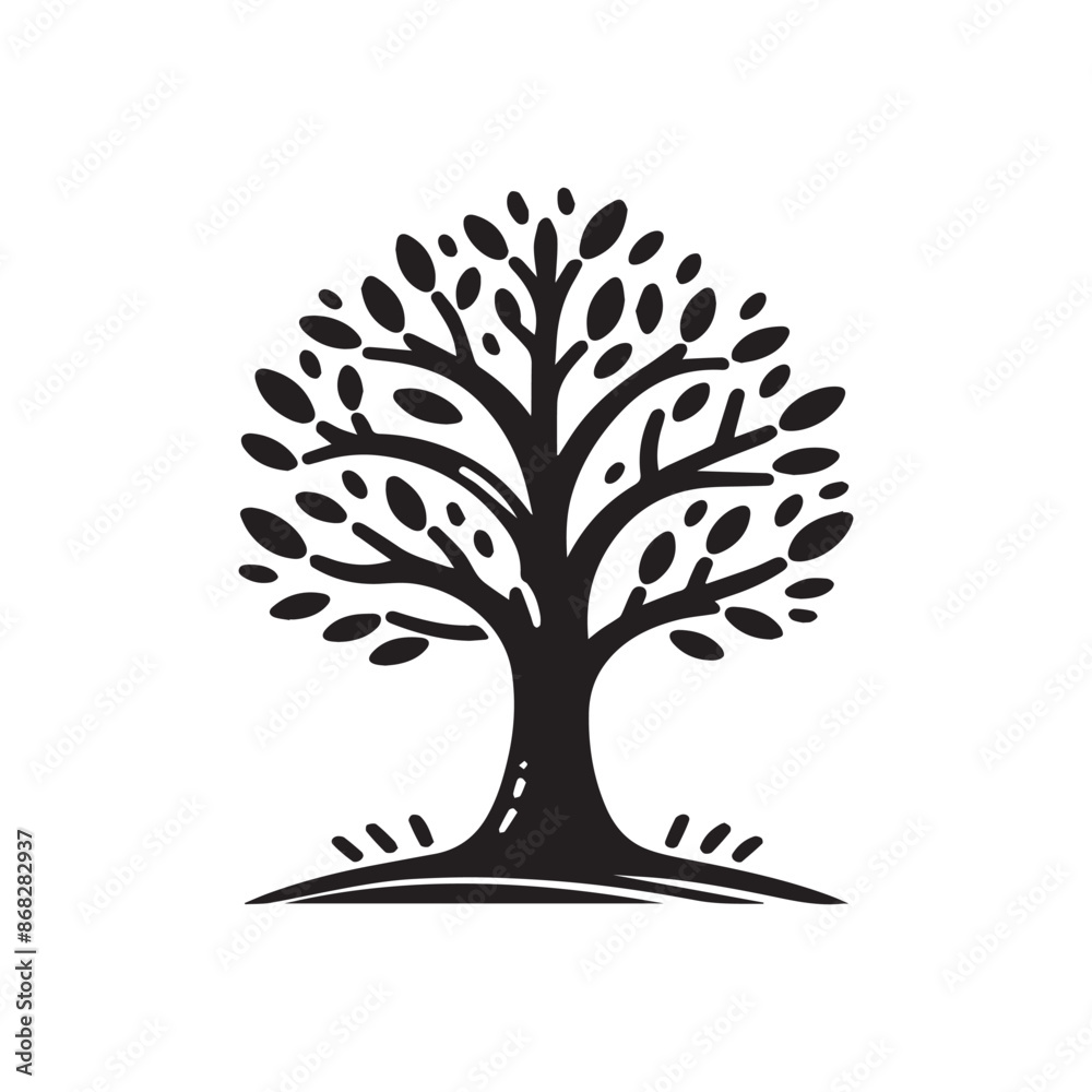 Obraz premium Tree Silhouette vector
