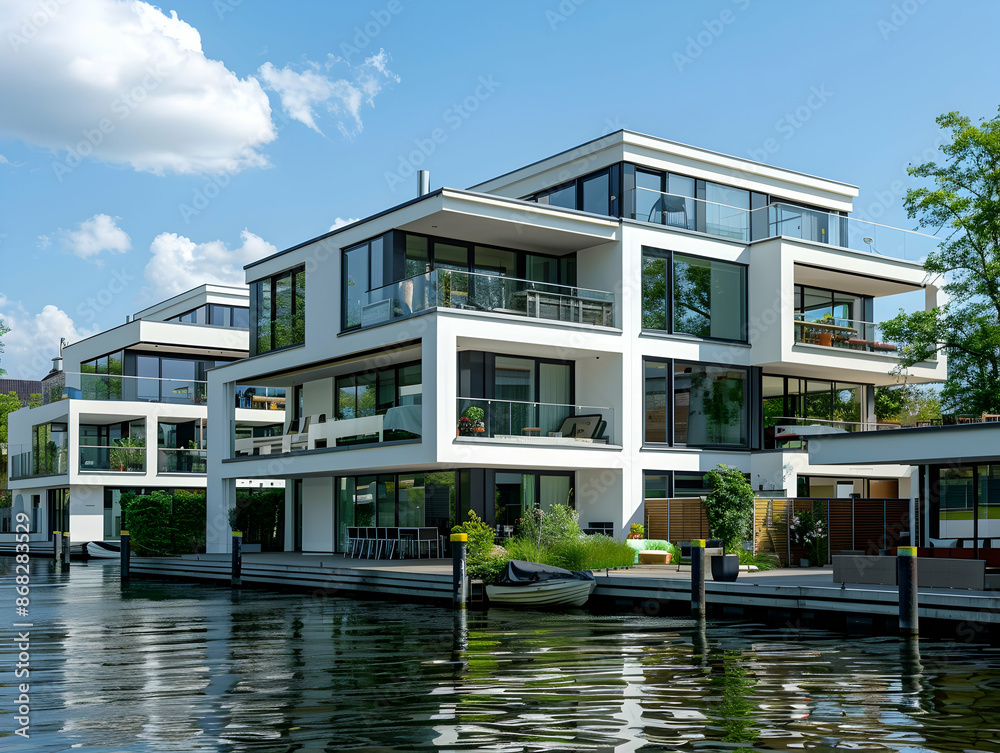 New luxury residential buildings, stylish office building, Premium Apartments and flat building, City building New luxury residential buildings, stylish office building, Premium Apartments and flat building, City building