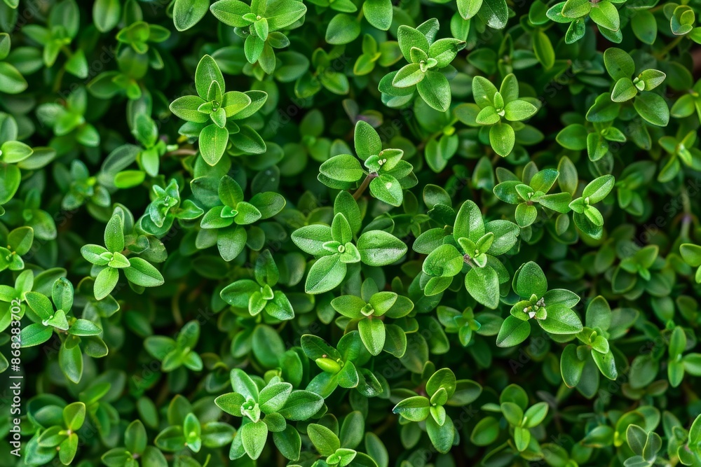 Thyme texture background, thymus leaf banner, Thymus vulgaris pattern, fresh herbal leaves banner Thyme texture background, thymus leaf banner, Thymus vulgaris pattern, fresh herbal leaves banner